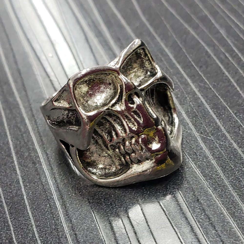 2/$15 Men's size 9.5* Silver-tone Skull Ring Fashion Jewelry